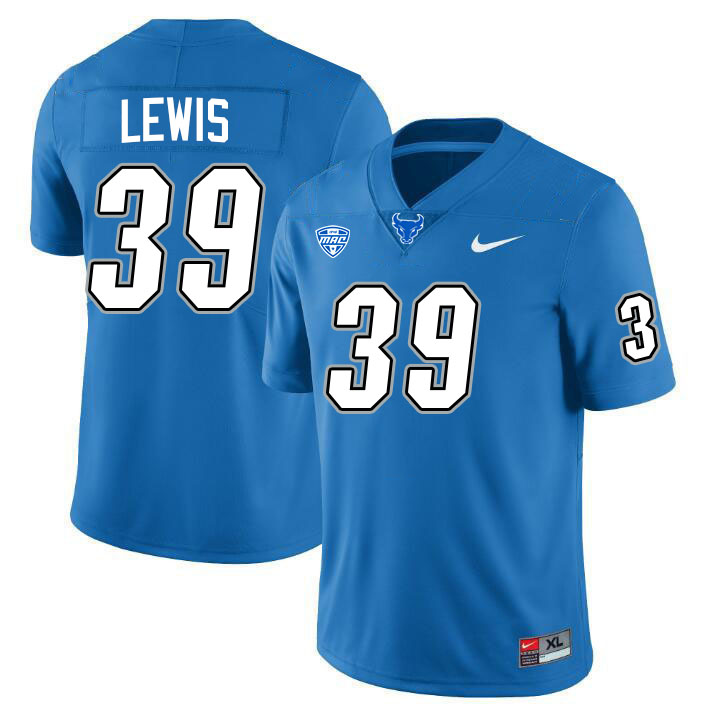 Cam Lewis UB Bulls Jersey,University Of Buffalo Bulls #39 Cam Lewis Jersey Youth-Blue